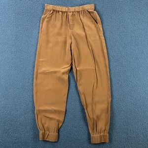 Cuyana Silk Pants Womens XS Jogger Stretch Pull On Machine Washable